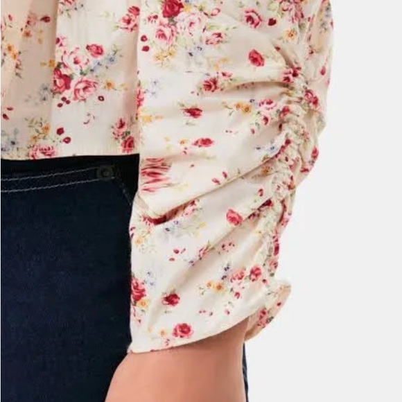 NWT Hyacinth House Floral Peplum Blouse Size XS - Picture 5 of 16